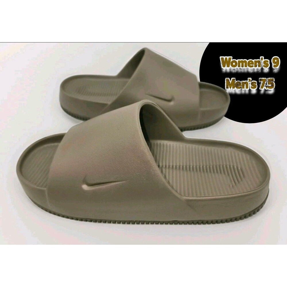 Nike Calm Slide Sesame Tan Brown Women's Size 9 Men's 7.5 Sandals DX4816-200